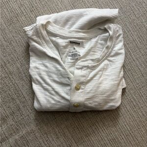Sonoma Cream Button-Up Henley